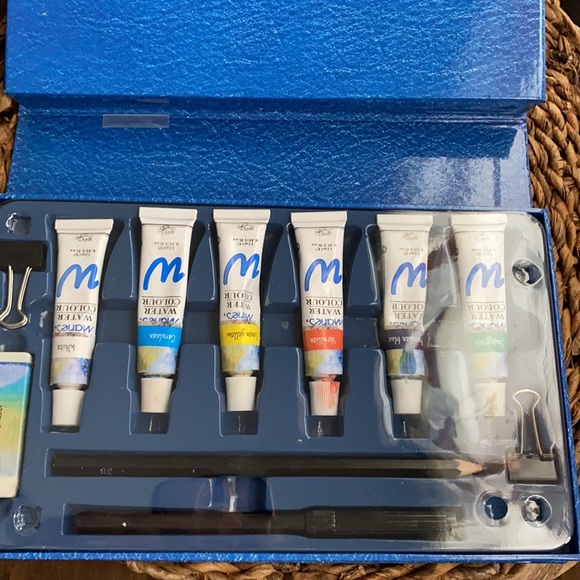 NEW kids Watercolor art kit Studio Book w/paint educational learn how to paint - Picture 6 of 9